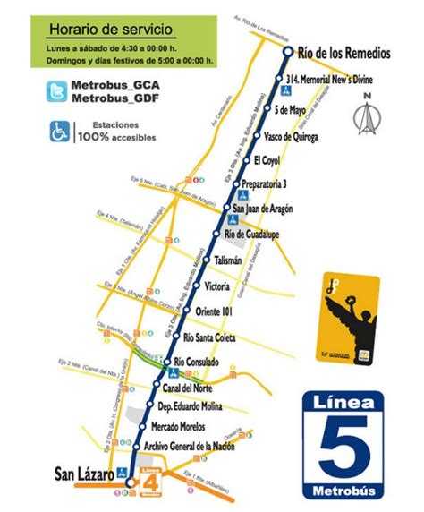 linea 5 del metrobus